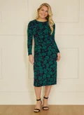 Yumi navy with green floral