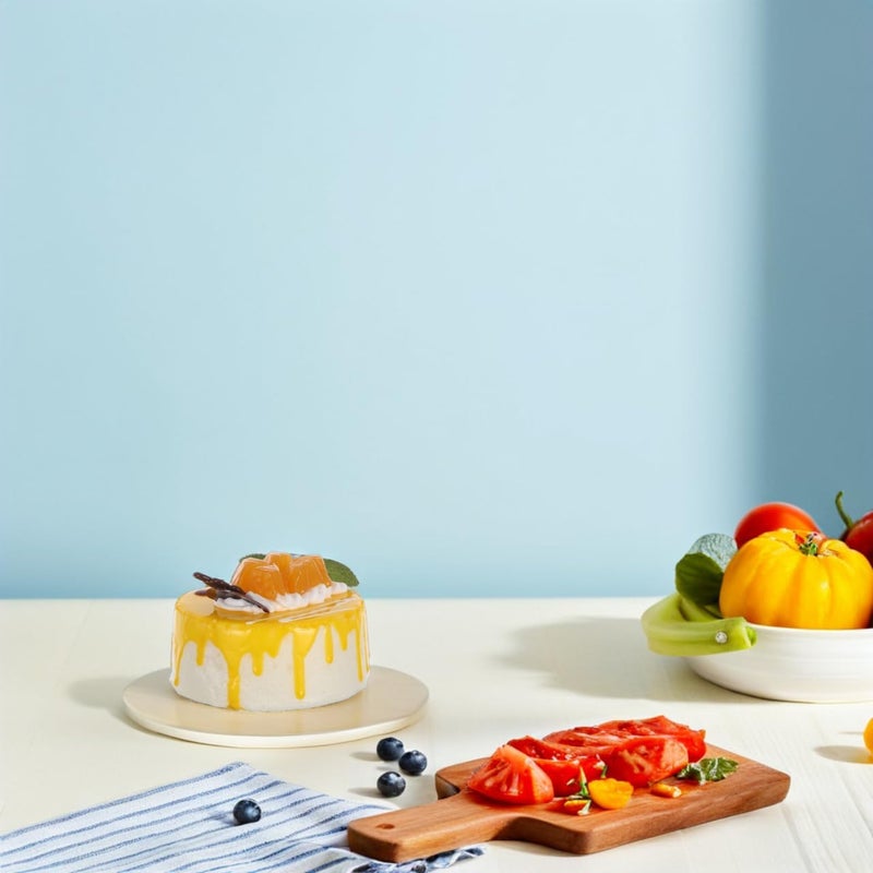 Amosfun Fake Birthday Cake with Fruit Decoration - Image 5