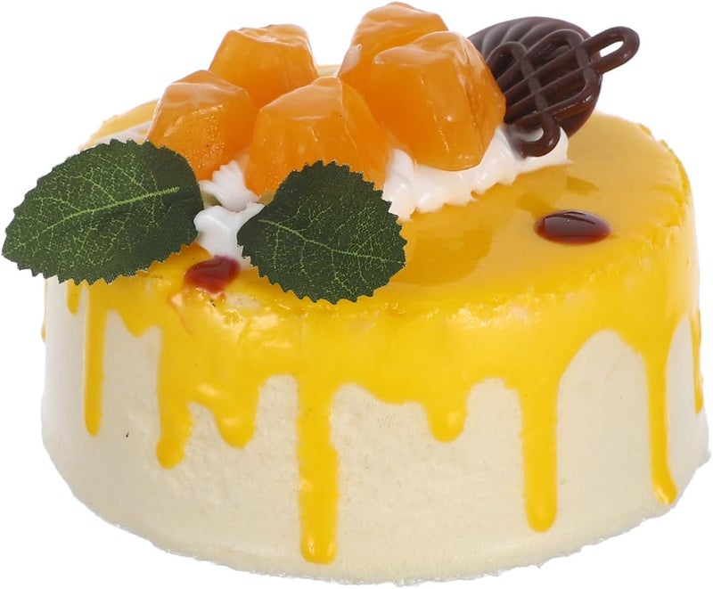 Amosfun Fake Birthday Cake with Fruit Decoration - Image 1