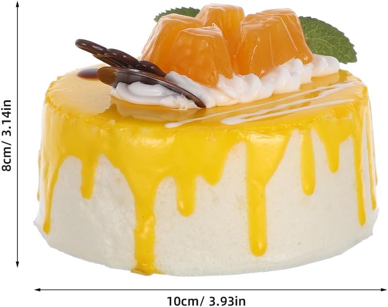Amosfun Fake Birthday Cake with Fruit Decoration - Image 2