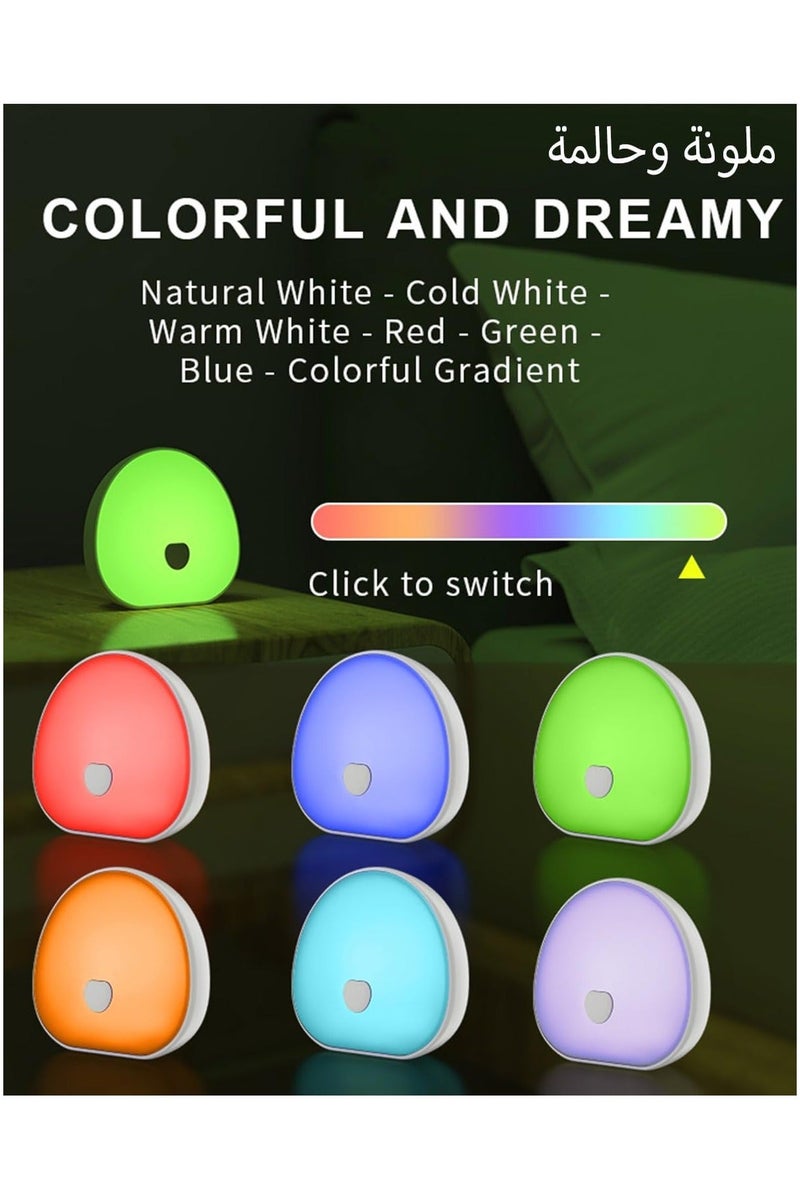 Flushrenic Night Lights with White Noise, Soothing Sounds, LED Touch Control Lamp for Breastfeeding, Portable Night Light, Memory Timer, Sleeping Baby Adults Kids(White) - Image 2