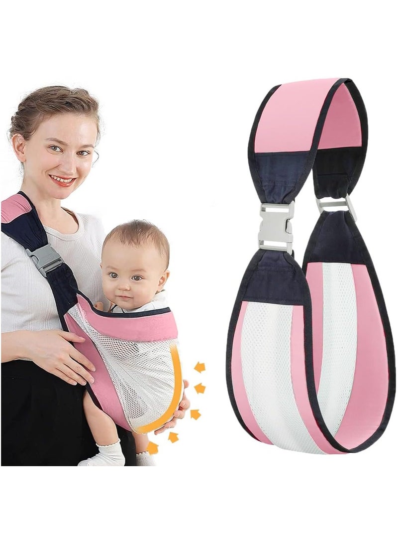 Sling Infant Waist Bag, Breathable Waist Bag with Clip, Sling Koala Adjustable Grey, 3D Mesh Carrying Bag for Baby and Children Up to 20kg  - Image 1