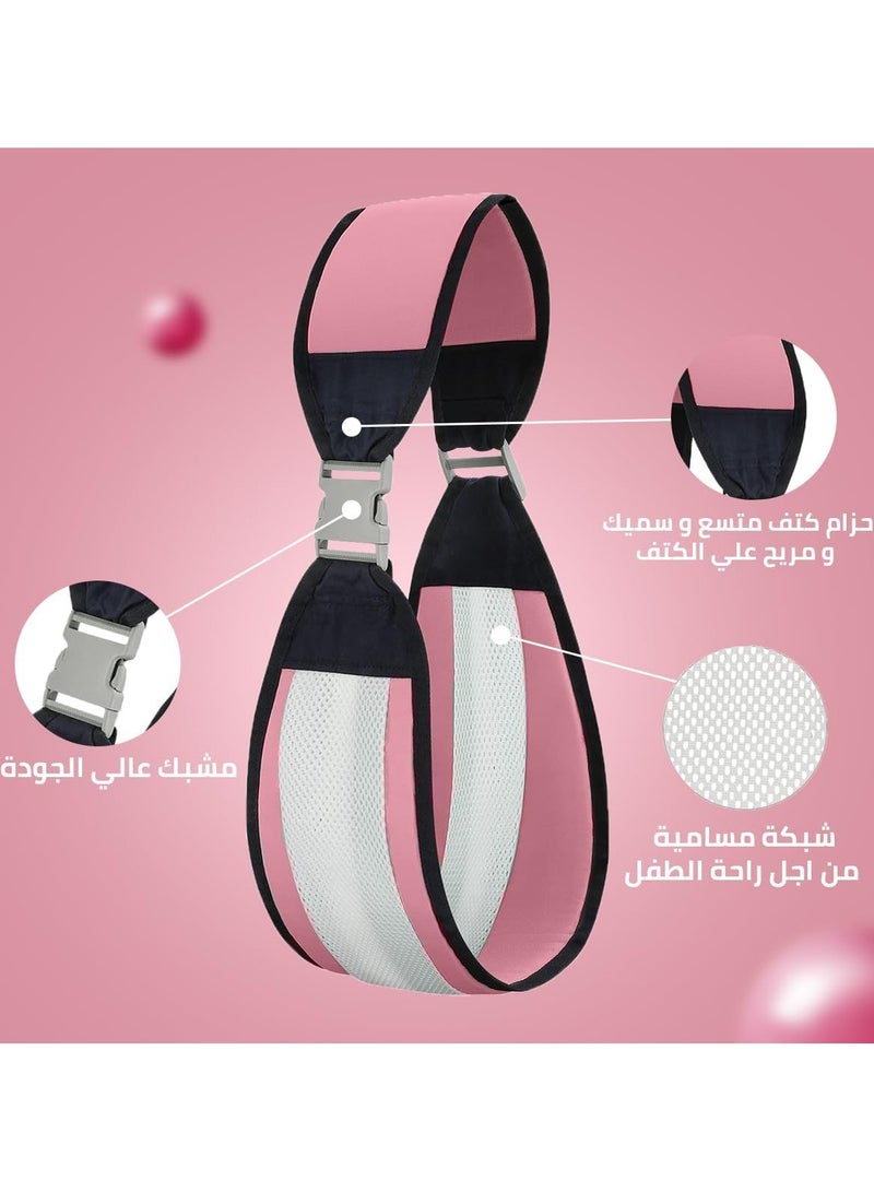 Sling Infant Waist Bag, Breathable Waist Bag with Clip, Sling Koala Adjustable Grey, 3D Mesh Carrying Bag for Baby and Children Up to 20kg  - Image 2