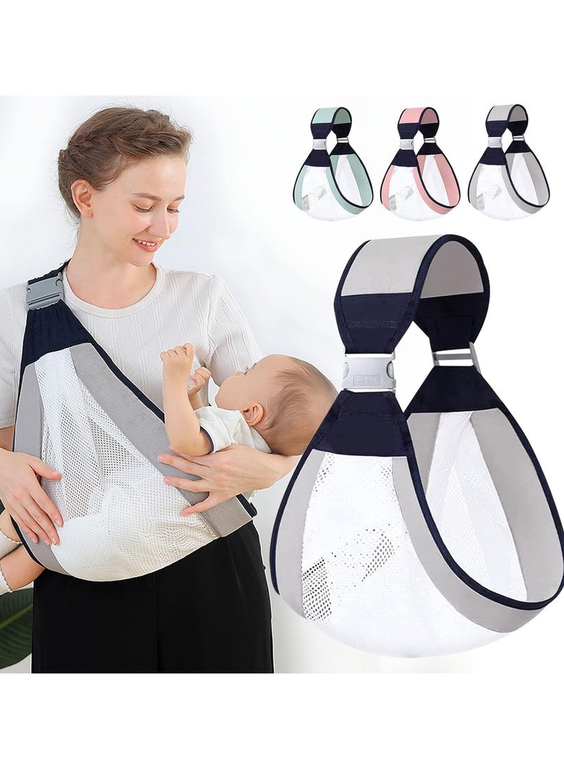 Sling Infant Waist Bag, Breathable Waist Bag with Clip, Sling Koala Adjustable Grey, 3D Mesh Carrying Bag for Baby and Children Up to 20kg  - Image 4