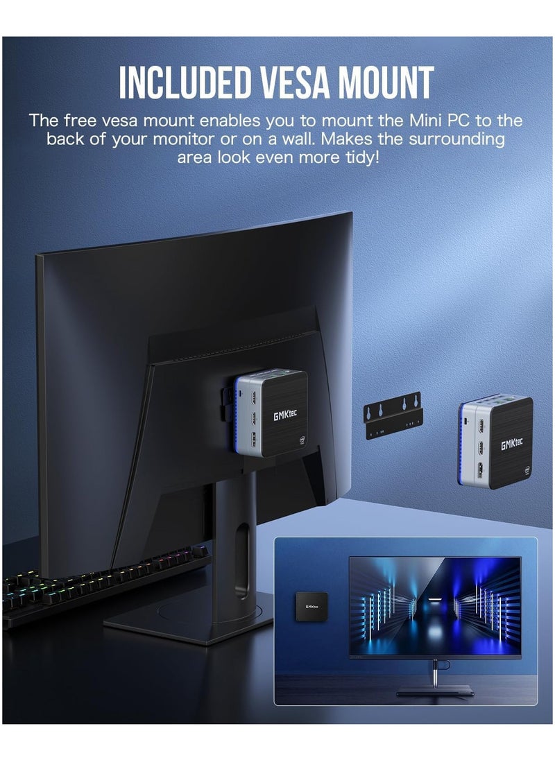 NucBox G2 Desktop Ultracompact Mini PC Windows 11 Pro Intel 12th Alder Lake N100 12GB DDR5 512GB SSD Dual LAN, Mini Computer 1000Mbps, 4K Triple Display, WiFi6, BT5.2 - pzsku/Z62F8F3E827D54A6E1594Z/45/_/1718185928/701670b6-8c2e-4edf-a756-8eb0a5b45482