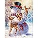 Bits and Pieces 1000 Piece Jigsaw Puzzle for Adults Snowman and Fawns Glitter Winter Holiday Deer Christmas Jigsaw Puzzles by Artist Larry Jones Completed Puzzle Size 20 x 27 - Image 2
