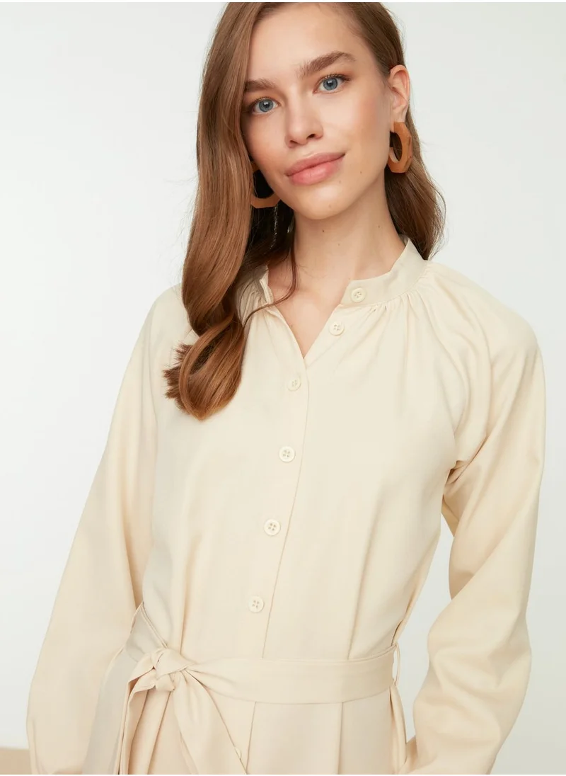 trendyol Tie Detail Shirt Dress