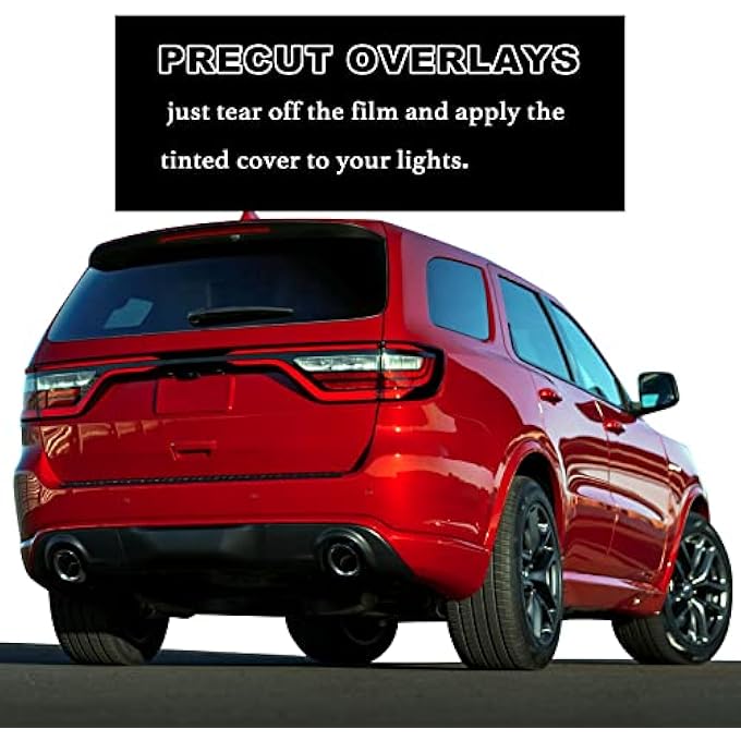 ريحني مناسب لدودج دورانغو 20142021 مضمار سباق ذيل، مضمار فينيل مقصوص مسبقا، غلاف غلاف دخان داكن، ملصقات فينيل ملحقات خارجية، إكسسوارات خارجية - Image 5