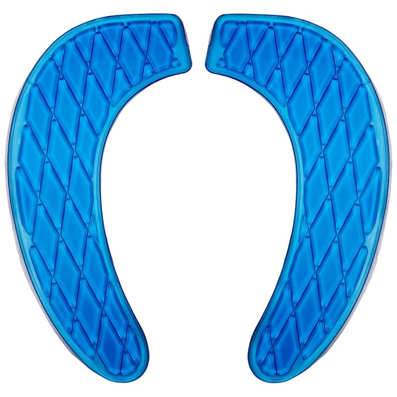 Kindax Gel Toilet Seat Cushion Portable and Washable Toilet Seat Cover Universal with Self-Adesive Design(Blue) - Image 1