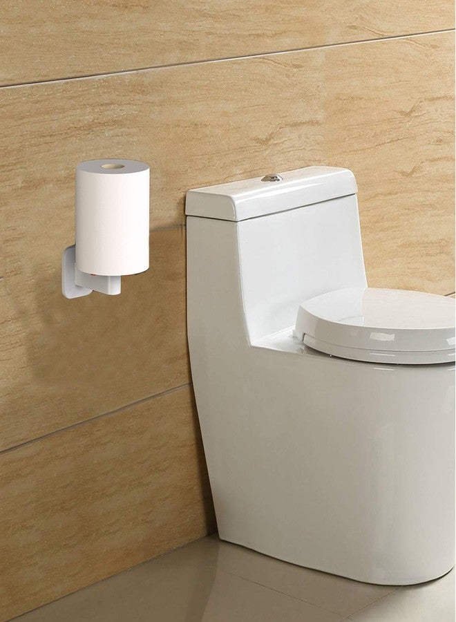 RAIKEDR Self Adhesive Toilet Paper Holder, Paper Towel Holder - Bathroom Toilet Paper Holder Stand - Easy Installation No Drilling (White) - Image 4