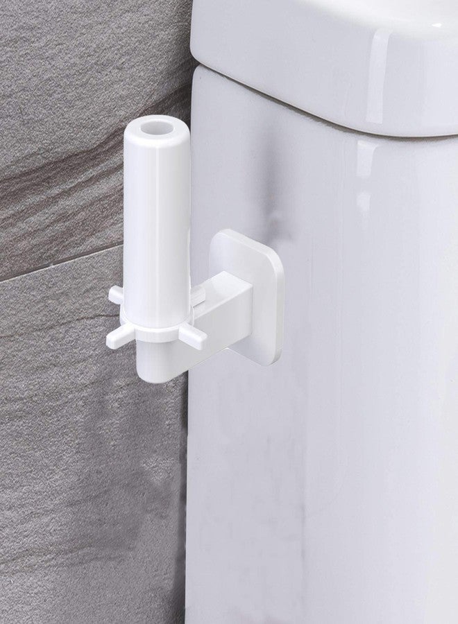 RAIKEDR Self Adhesive Toilet Paper Holder, Paper Towel Holder - Bathroom Toilet Paper Holder Stand - Easy Installation No Drilling (White) - Image 3