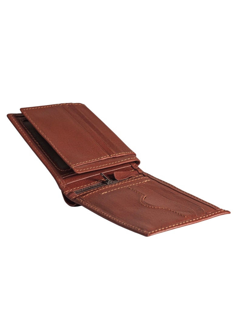 Wallet for Men's Real (sa 119) Leather Bifold Stylish 2 ID Window in Gift Box - Image 2