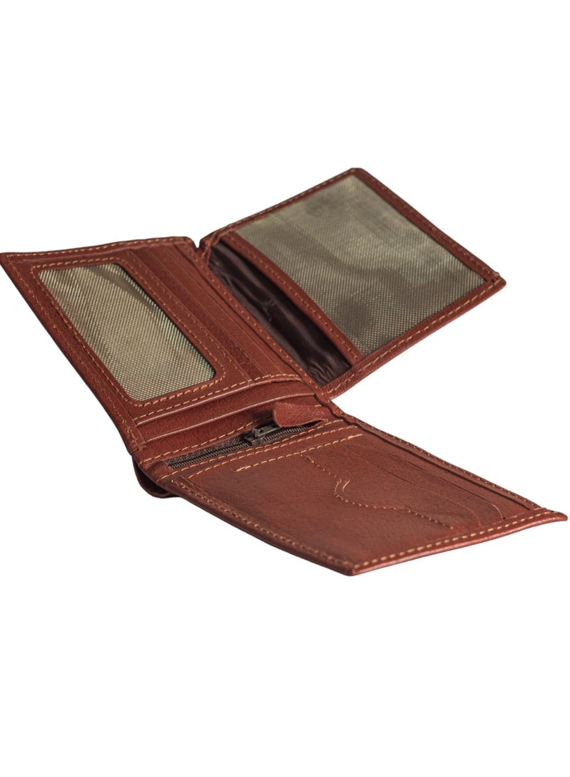 Wallet for Men's Real (sa 119) Leather Bifold Stylish 2 ID Window in Gift Box - Image 3