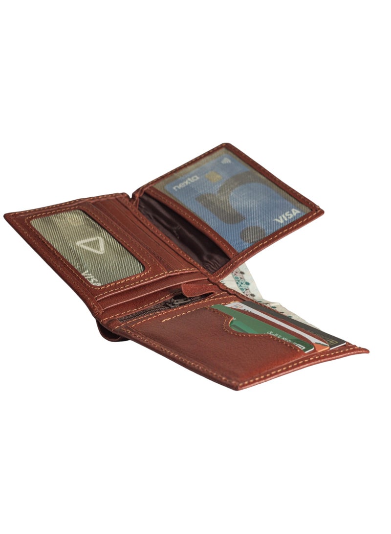Wallet for Men's Real (sa 119) Leather Bifold Stylish 2 ID Window in Gift Box - Image 4