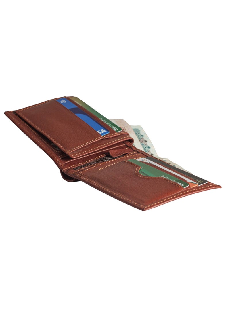 Wallet for Men's Real (sa 119) Leather Bifold Stylish 2 ID Window in Gift Box - Image 5