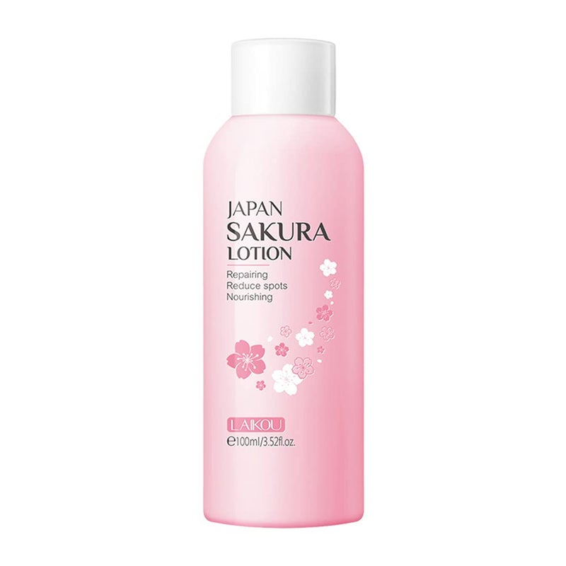 BEUKING Sakura Face Lotion Moisturizing Essence for Shrink Pores Skin Daily Care Toner Lotion Hydrating Repair Face Cream Vitamin C Serum Improve Skin Nourishing Facial Cream Softener Skincare