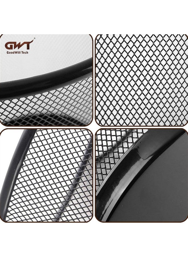 GoodWill Tech Open-Top Cylindrical Metal Mesh Recycling Dustbins- Waste Basket for Home/Office/Coffee Shop/Hotel Non-Toxic - Black (Set of 6, Large (19L)) - Image 3