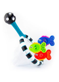 Sassy Catch ‘n Count Net Bath Toy – STEM Learning, Floating Fish, Counting & Dexterity Development, Baby Water Play, 6+ Months, Educational & Fun Bath Time Toy