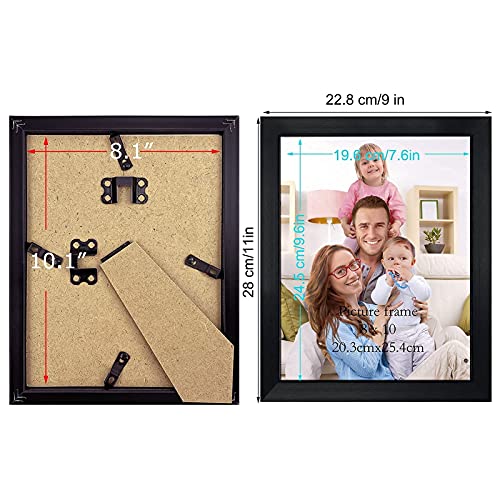 Giftgarden Black 8x10 Picture Frame Bulk, Multi 8 x 10 Photo Frames Set for Wall Hanging or Tabletop, 12 Pack - Image 2