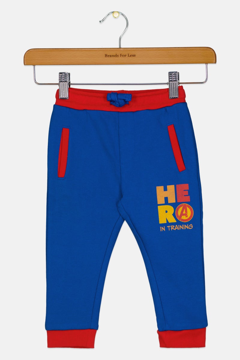 Hamleys x Marvel Toddlers Boy Graphic Print Sweatpants, Blue - Image 3