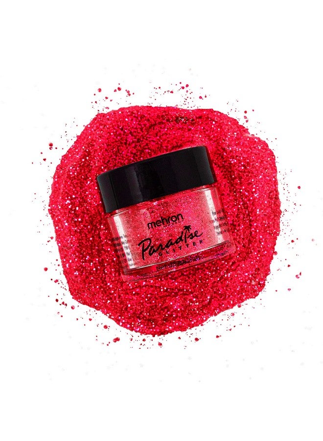 mehron Makeup Paradise Aq Glitter (.25 Oz) (Red) - Image 2