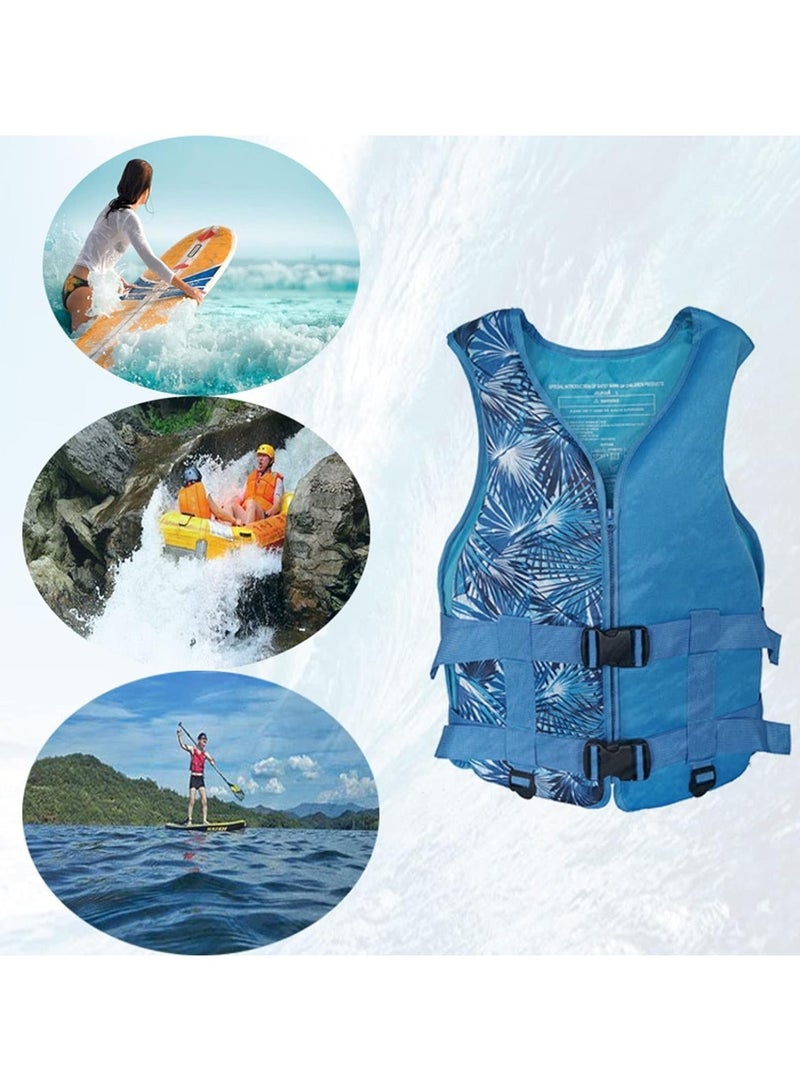 REBENUO Swimming jacket, latest style, safety jackets, size Large (blue) - Image 3