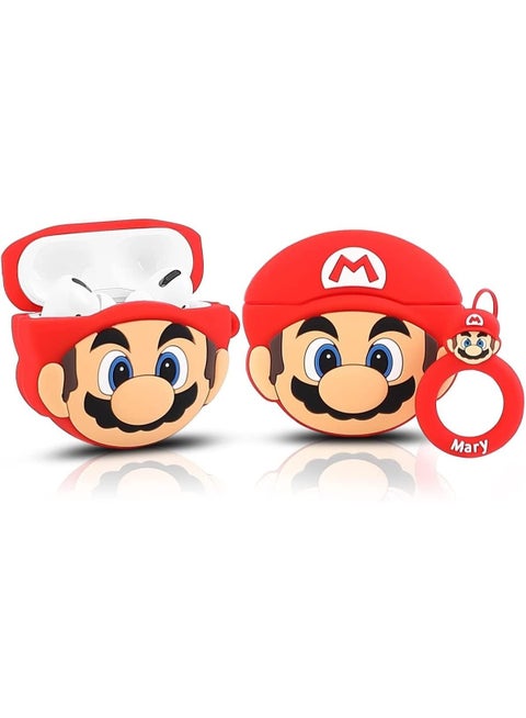 Case Soft Silicone Shockproof Cover for Apple Airpods Pro 2 New 3D Cute Cartoon Creative Fun Case Skin with Keychain Design