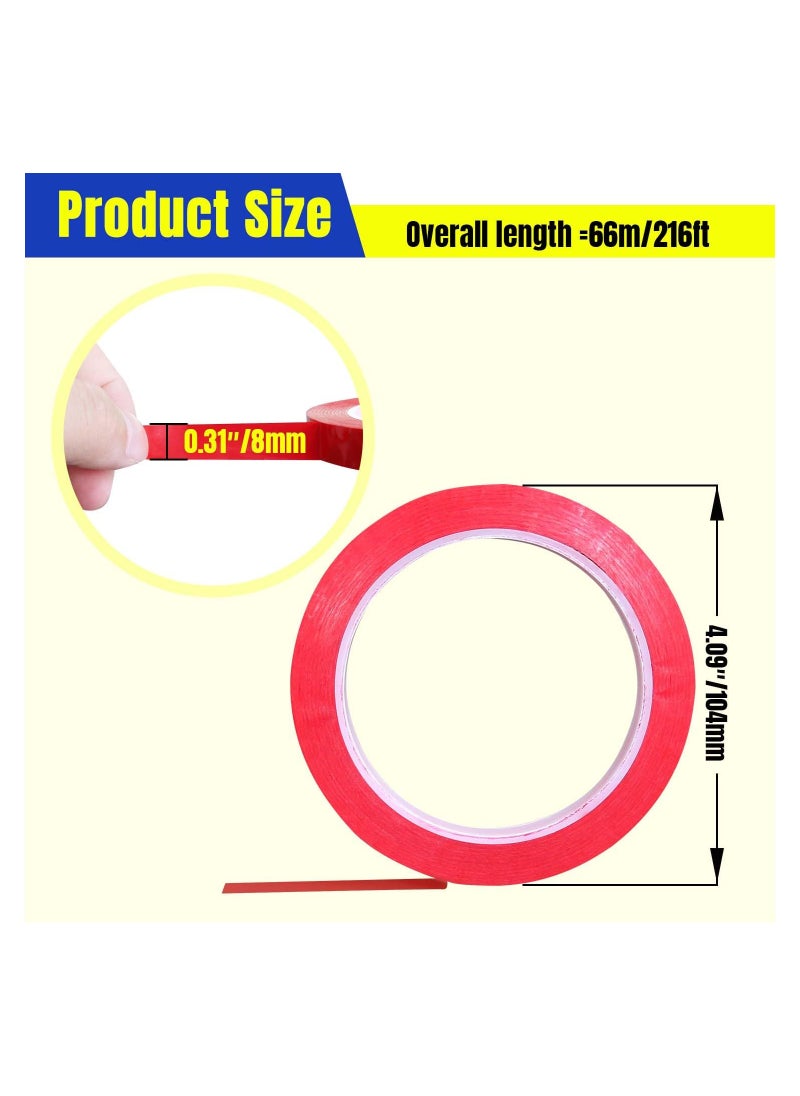 SYOSI - 7 Pcs Pinstripe Tape Whiteboard Line 8mm Thin Dry Erase Board Lines for Graphic Chart Art Grid Marking Identification Transformer Insulation Color 216ft Per Roll - Image 1
