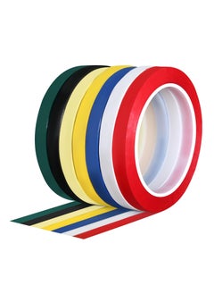 7 Pcs Pinstripe Tape Whiteboard Line 8mm Thin Dry Erase Board Lines for Graphic Chart Art Grid Marking Identification Transformer Insulation Color 216ft Per Roll