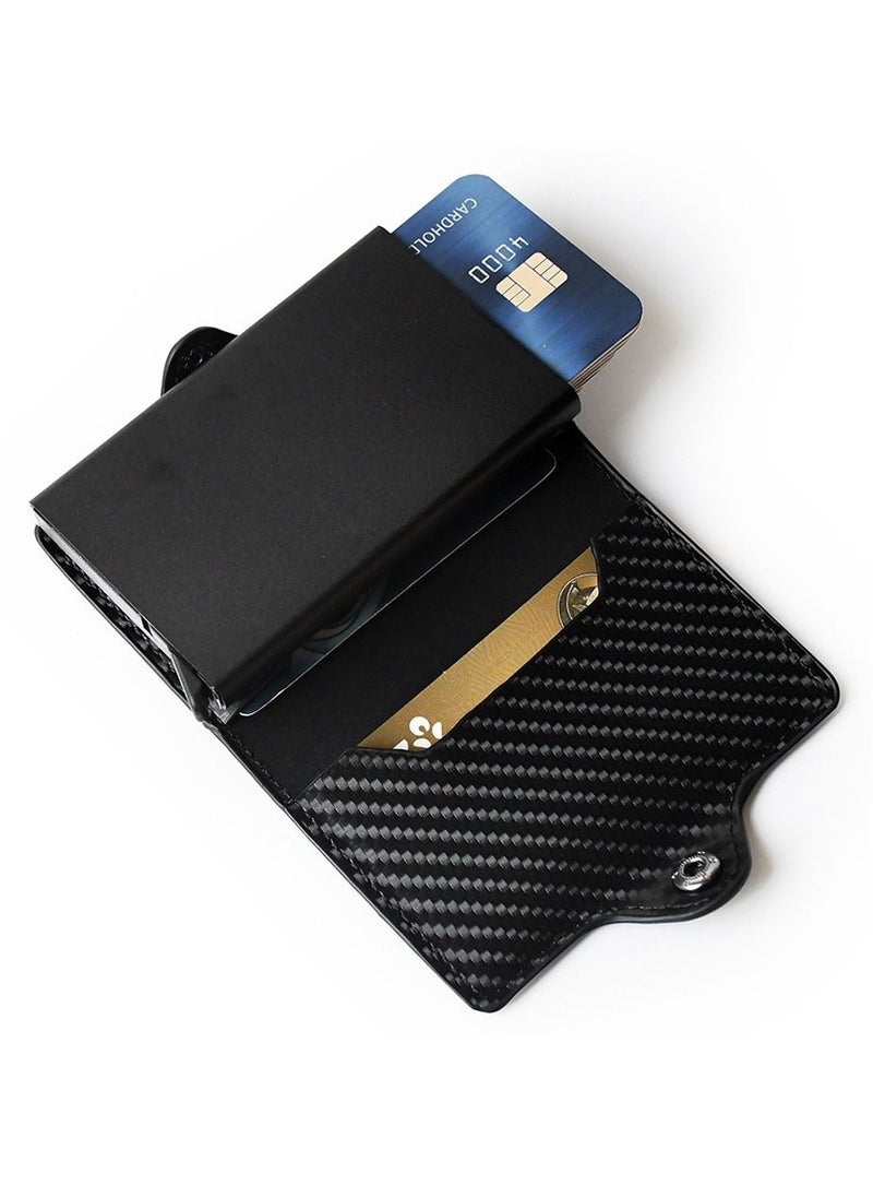 Generic - Rfid Card Holder Men Women Airtag Wallet Money Bag Leather Purse Slim Thin Wallets For Apple AirTags Tracker Air Tag - Image 1