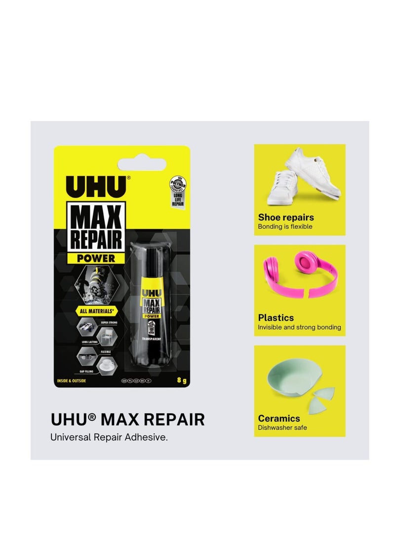 UHU 6-Piece Max Repair Glue Extreme Adhesive - Image 3