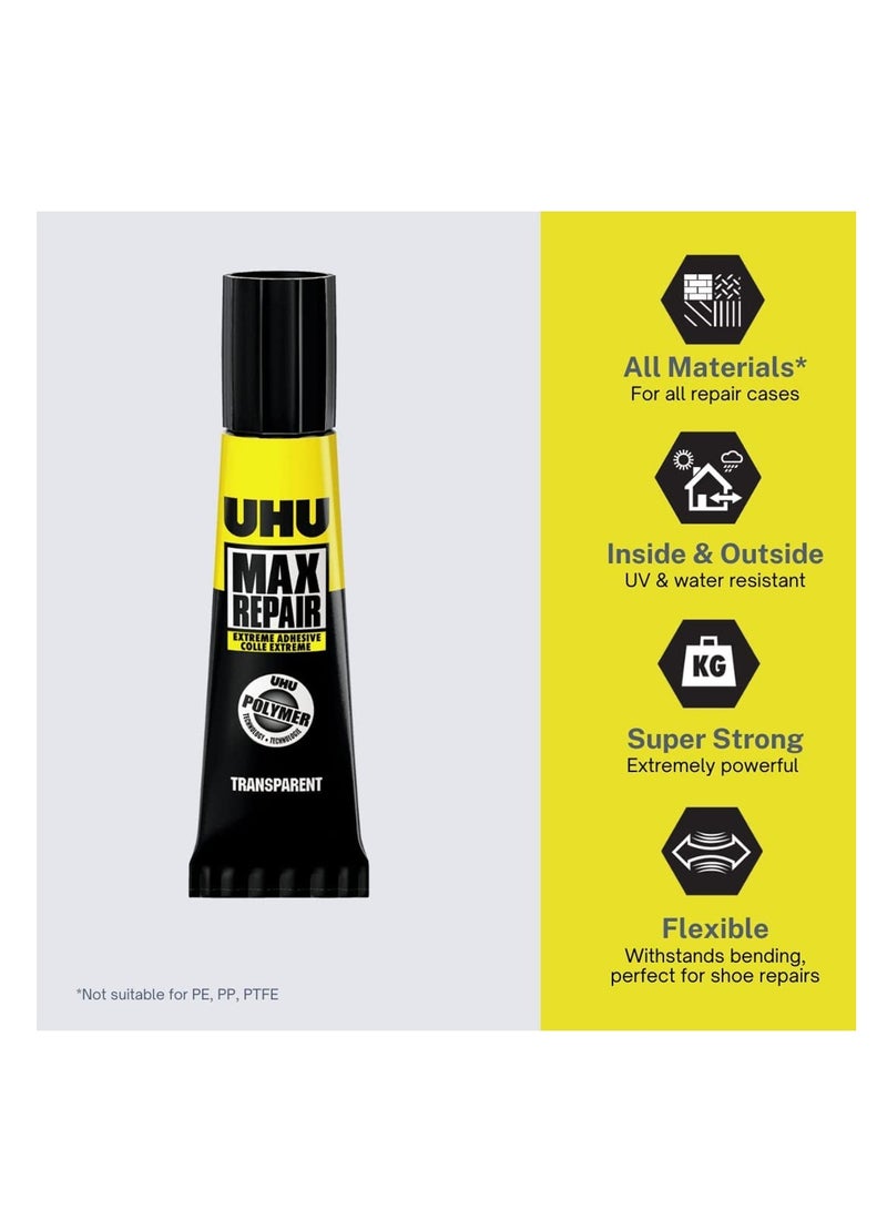 UHU 6-Piece Max Repair Glue Extreme Adhesive - Image 2