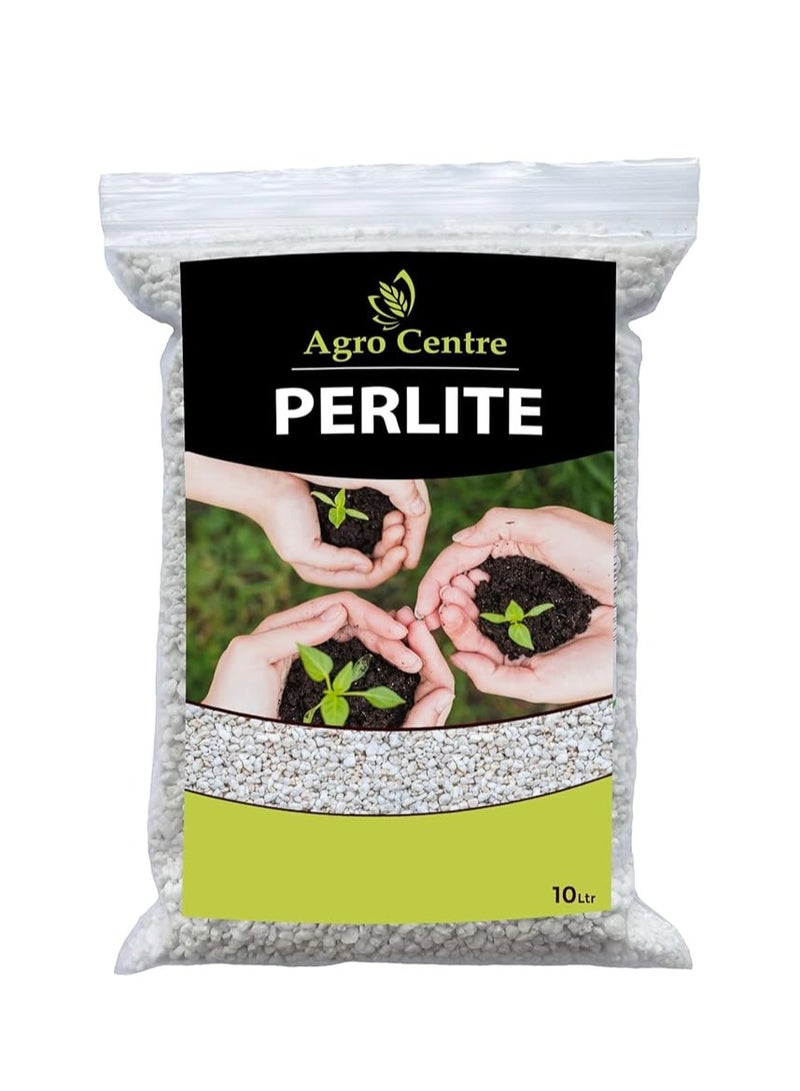 Generic Highly porous granular Agriculture Perlite for Container and Garden Plants | Agro centre pH Neutral Lightweight Soil Additive. 10ltr 