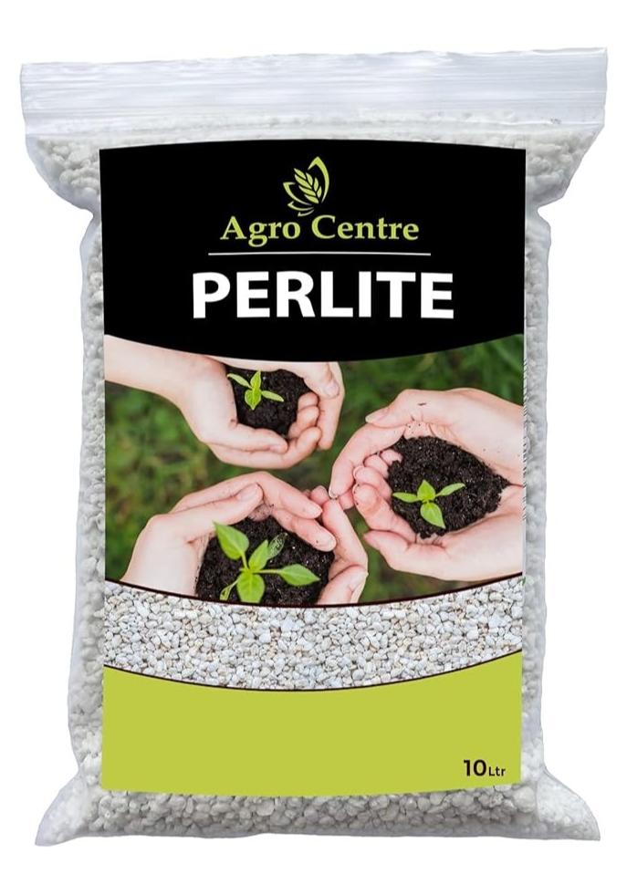 Highly porous granular Agriculture Perlite for Container and Garden Plants | Agro centre pH Neutral Lightweight Soil Additive. 10ltr