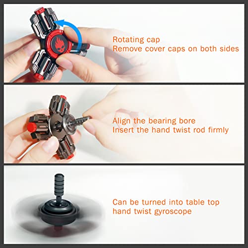 INNÃ”PLUS INNOPLUS Fidget Spinners, Fidget Spinner Gifts for Adults Kids, Finger Hand Spinner, Metal Fidget Spinner, Fidget Toys, Fidgets for Kids, Stress Anxiety ADHD Relief Figets Toy, Luminous Night Effects - Image 4