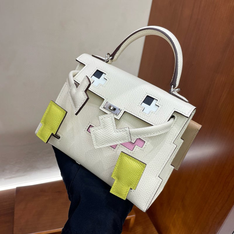 Model Little Red Book Same Style Mosaic Doll Bag Top Layer Genuine Leather Women'S Handbag Shoulder Bag Light Luxury - Image 5