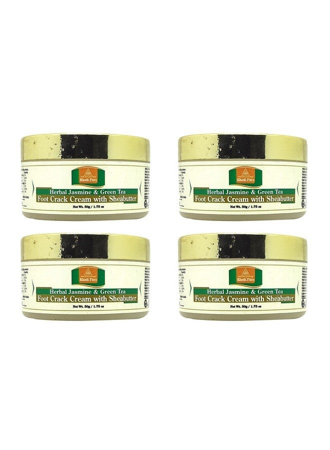 Herbal Jasmine & Green Tea Foot Crack Cream With Shea Butter, 50 G (Pack Of 4)