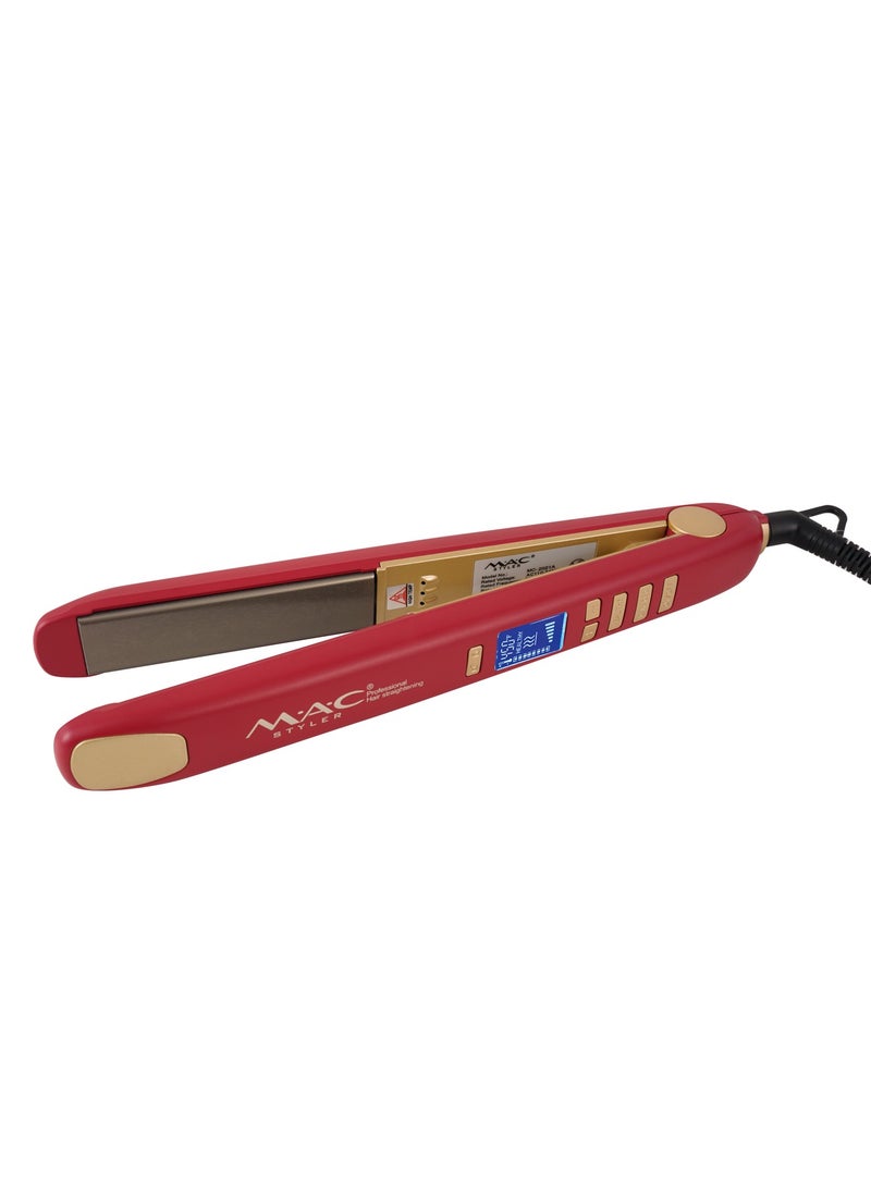 Mac Styler MAC STYLER  Professiona Wide Plate Straightener and Curler 2 in 1 with High Quality Screen LCD MC-2021A  - Image 2