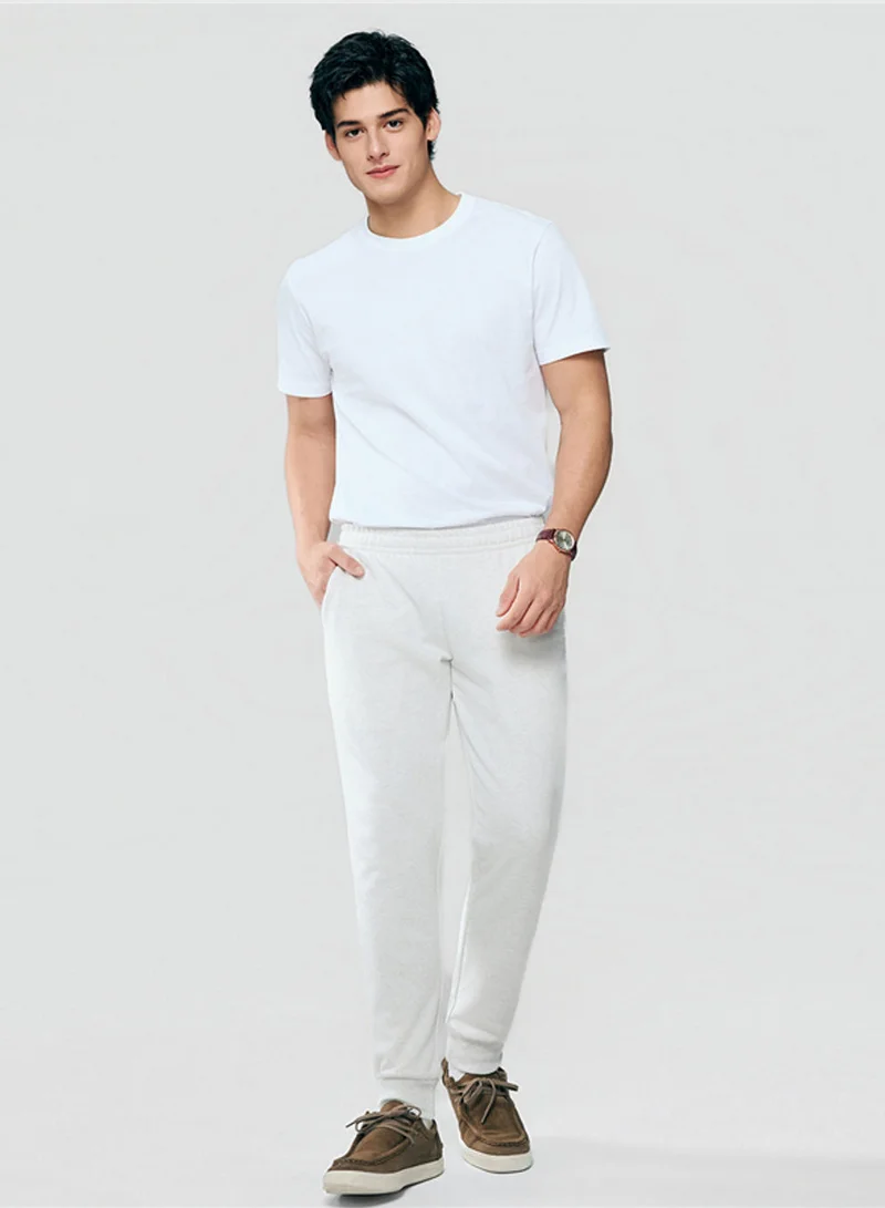 GIORDANO  Men’s Slim Taper Mid Rise French Terry Jogger for Men | Best Price UAE