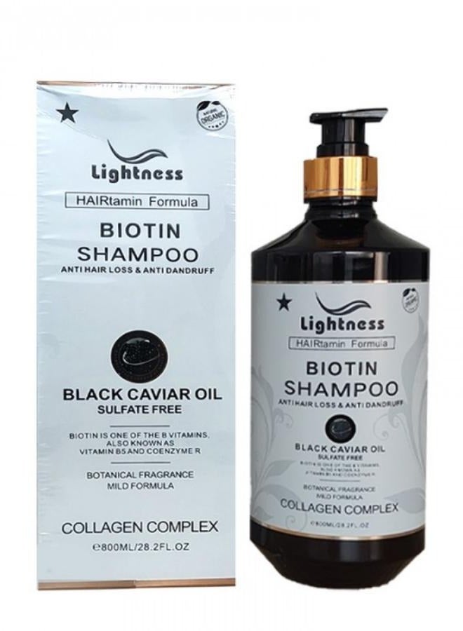 ليجيتنيس بيوتين شامبو ضد تساقط الشعر والتجعد بزيت الكافيار الأسود 800 مل - Image 1