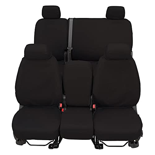 Covercraft Polycotton SeatSaver Custom Seat Covers | Fits 2011-18 Ram 1500 & 2019-24 Ram 1500 Classic & 2011-24 Ram 2500/3500 Crew/Quad Cab | 2nd Row Solid Bench Seat, Charcoal - Image 2