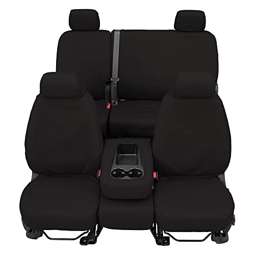 Covercraft Polycotton SeatSaver Custom Seat Covers | Fits 2011-18 Ram 1500 & 2019-24 Ram 1500 Classic & 2011-24 Ram 2500/3500 Crew/Quad Cab | 2nd Row Solid Bench Seat, Charcoal - Image 3