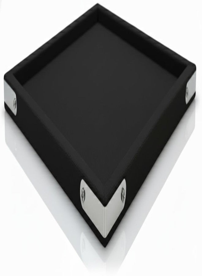SENTONI Velvet Jewellery Finding Beading Tray Finding Display Organiser Perfect for Showcasing Rings Earrings Necklaces and Bracelets Jewellery Cosmetic Organizer Tray Pack of 2 (Black, 12x9 Inch) - Image 2