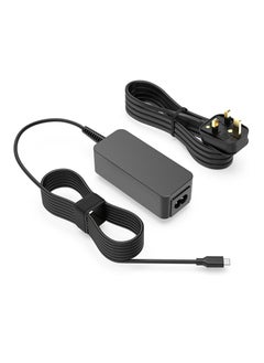 Universal USB Type C Chromebook Charger 65W Power Adapter Compatible with Chromebook Laptop HP Dell Acer Asus Samsung Black