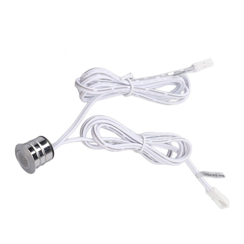 Blue LED Touch Switch Embedded Installation Heat Dissipation Touch Switch for Closet Cabinets Wine Cooler Lights - Image 1