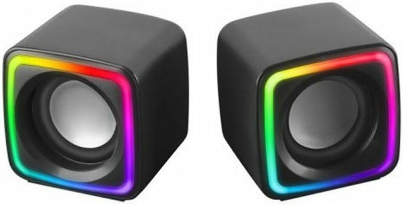 مارس_جيمنج مارس جيمنج MSCUBE، مكبرات صوت ألعاب مدمجة 8 واط، صوت Space DSP، إضاءة RGB Active-Flow، صندوق تحكم، اتصال USB + مقبس 3.5 ملم، أسود - Image 2