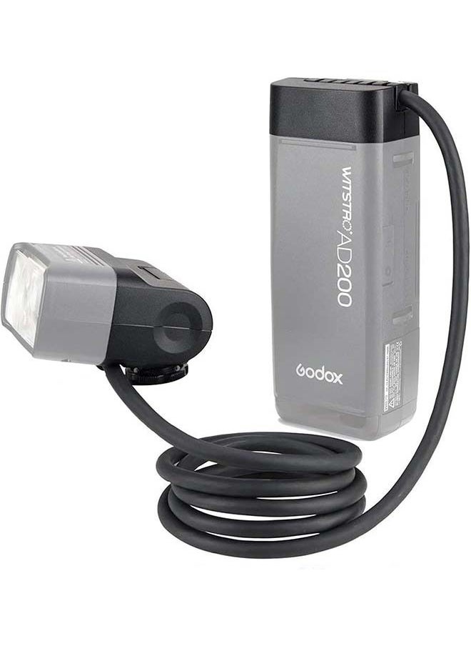 Godox Godox EC200 Extension Flash Head 200W for Godox AD200/ AD200Pro Pocket Flash, 2M Extend Power Cable, Works with AD200/ AD200Pro Bare Bulbs Head and Speedlite Head  - Image 1
