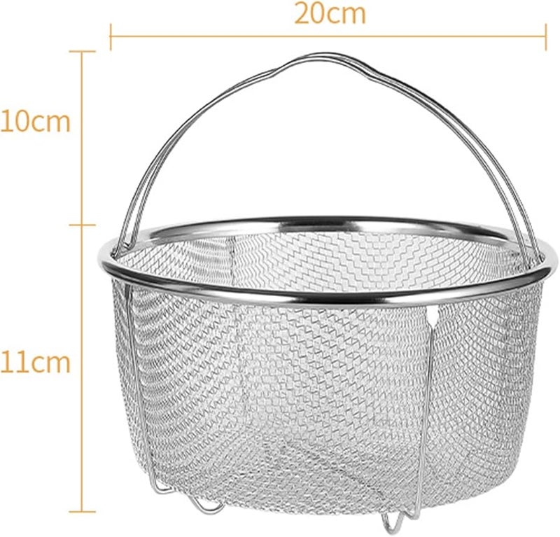 20 سم سلة تبخير من الفولاذ المقاوم للصدأ مع فلتر للزيت والجزيئات للطهي الصحي - Image 3