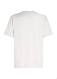 CALVIN KLEIN Calvin Klein Men's T-Shirt - Short Sleeves - Sportswear - Cotton , Grey  - Image 4