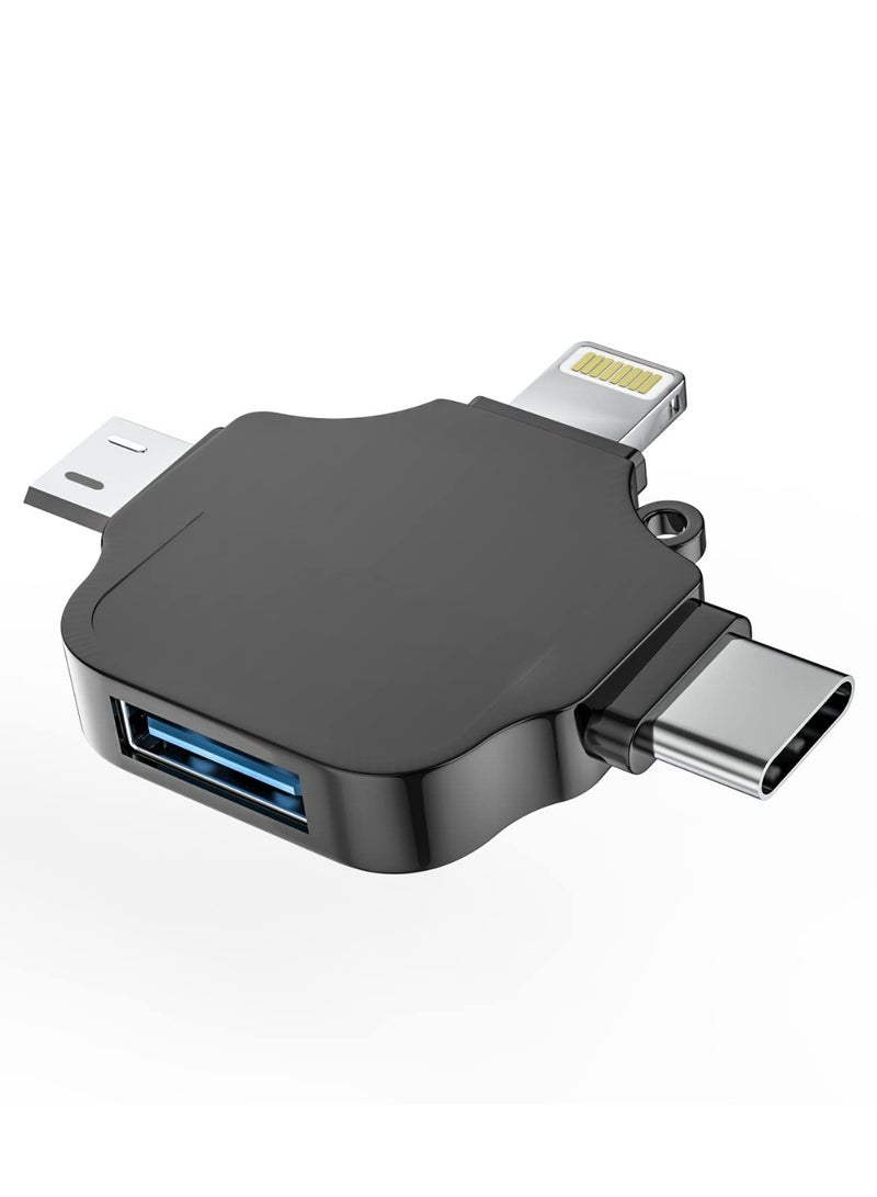 CMGTYYD. محول OTG من ذكر إلى أنثى USB متوافق مع iPhone Micro A Type C Android Thunderbolt3 Port Adaptador Connector Microusb USBC كاميرا الهاتف الخلوي، 2.0 فلاش - Image 1